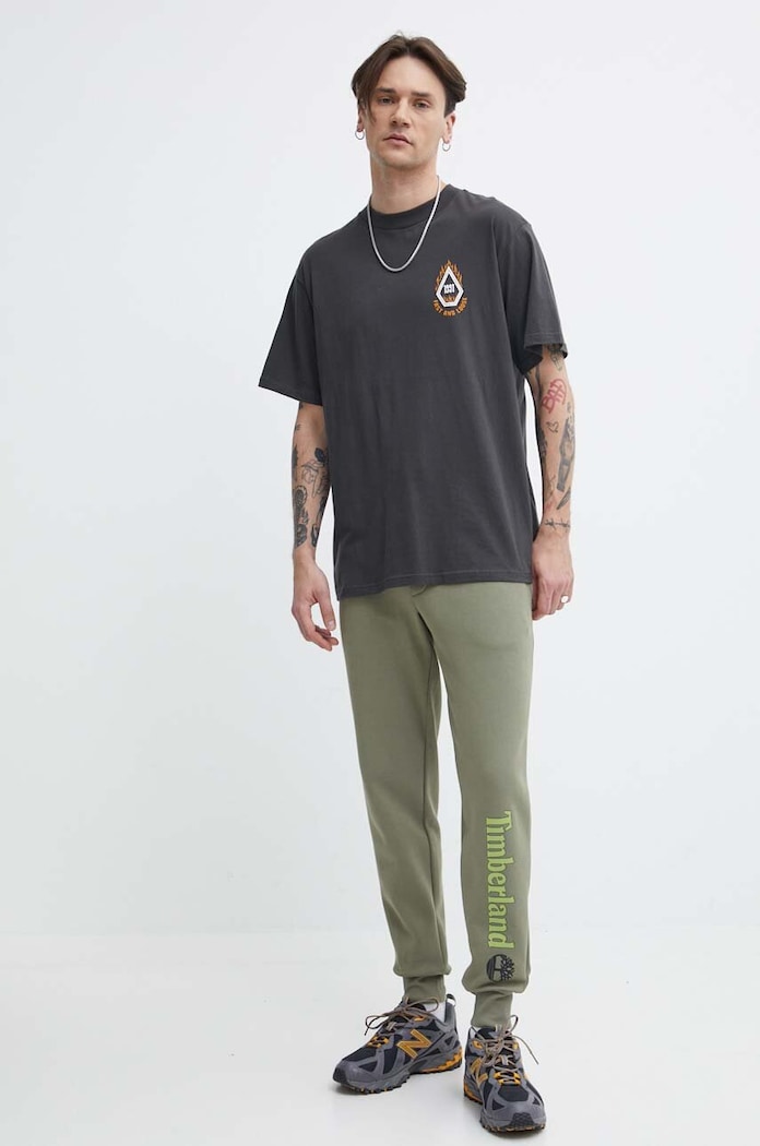 Timberland pantaloni de trening TB0A5YFB5901 verde SS24