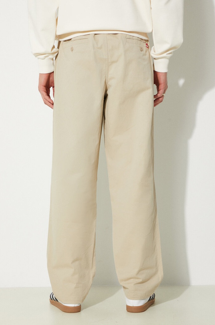 Ρούχα Βαμβακερό παντελόνι ICECREAM Skate Pant IC24109 μπεζ
