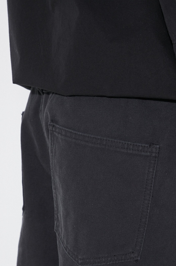 Παντελόνι PLEASURES Impact Double Knee Pants P24SP041.BLACK μαύρο