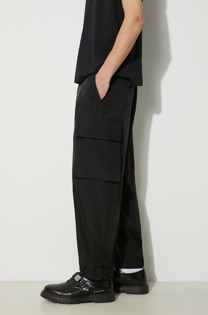 Παντελόνι Neil Barrett Fireman Loose Cargo Trousers cargo μαύρο MY30077B.Y032.001N