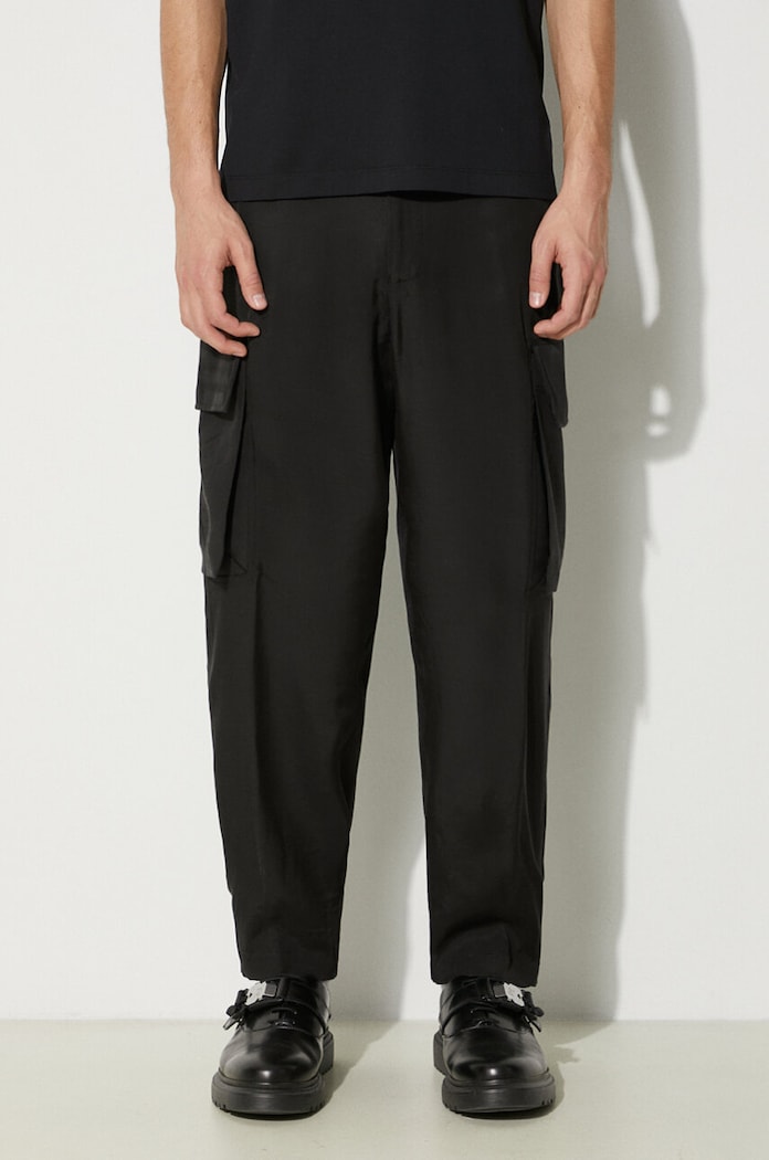 Παντελόνι Neil Barrett Fireman Loose Cargo Trousers μαύρο MY30077B.Y032.001N