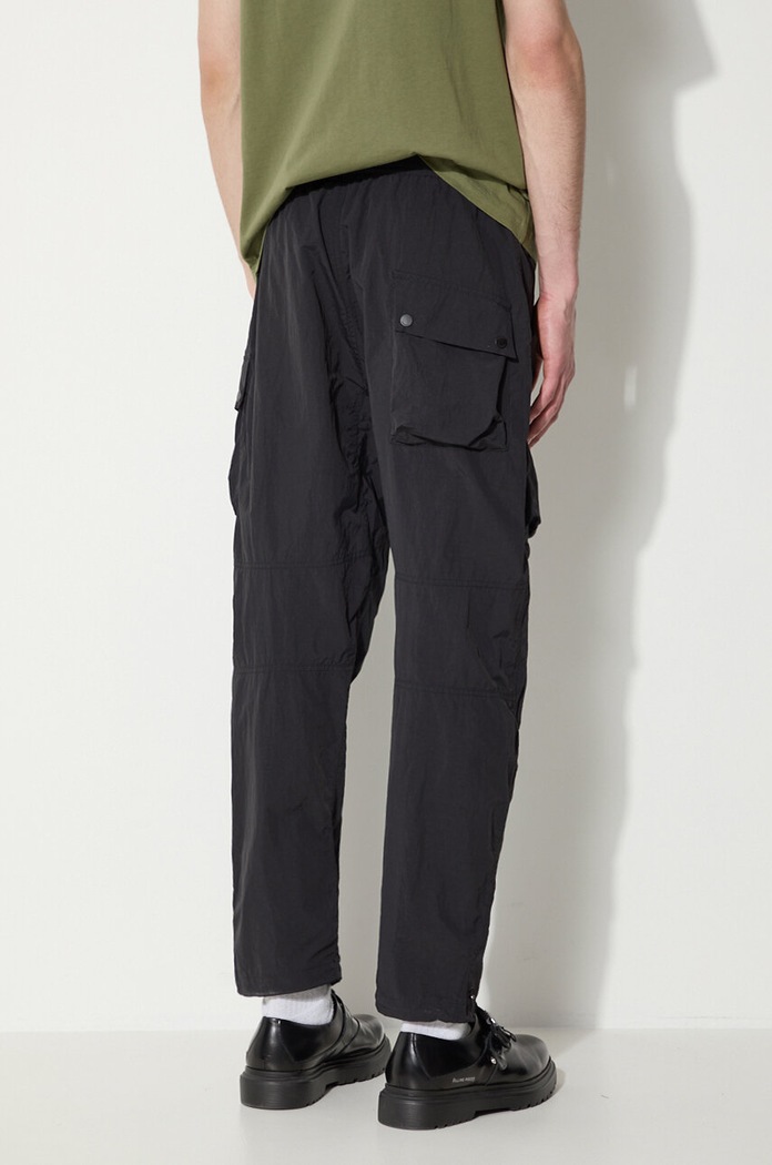 Odjeća Hlače Maharishi Veg Dyed Cargo Track Pants Japanese 5040.BLACK crna