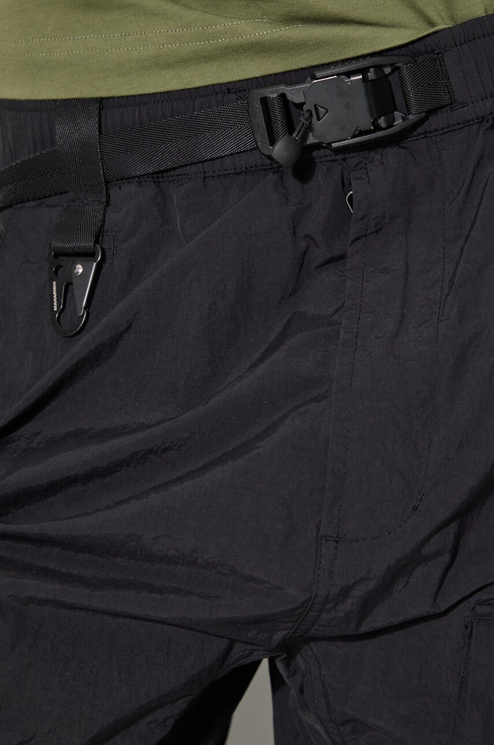 Hlače Maharishi Veg Dyed Cargo Track Pants Japanese 5040.BLACK crna