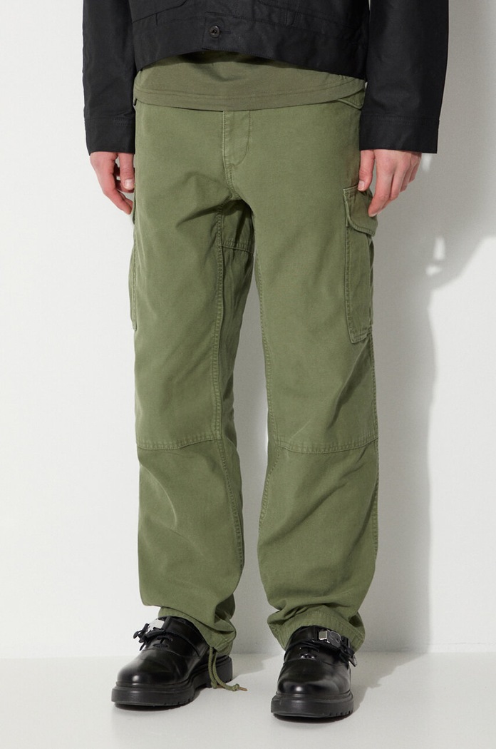 Filson cotton trousers Field Cargo Pants green FMPAN0016