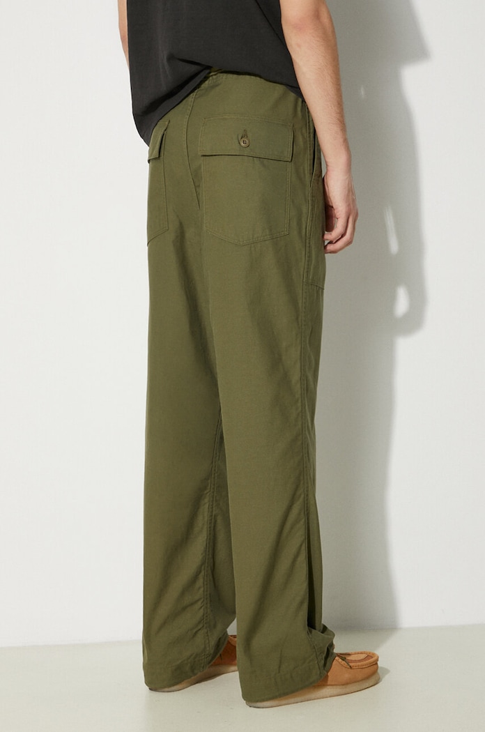 Clothing Needles cotton trousers String Fatigue Pant OT181 green
