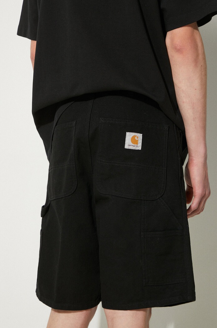 Carhartt WIP denim shorts Single Knee Short I027942.8902 black