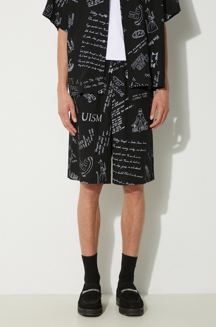 Undercover shorts Pants fabric black UC1D9503