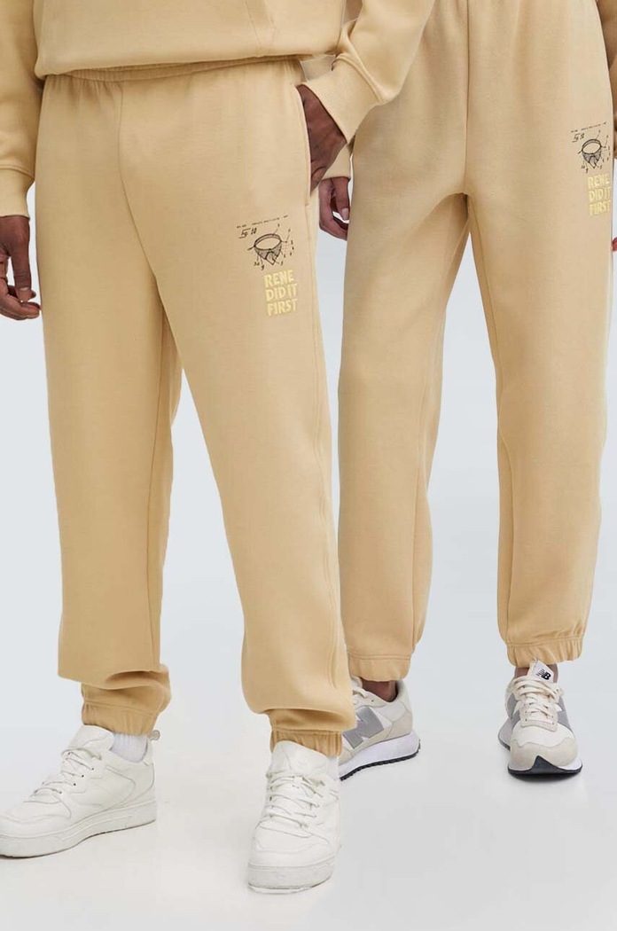 Tepláky Lacoste pletenina béžová XH0147