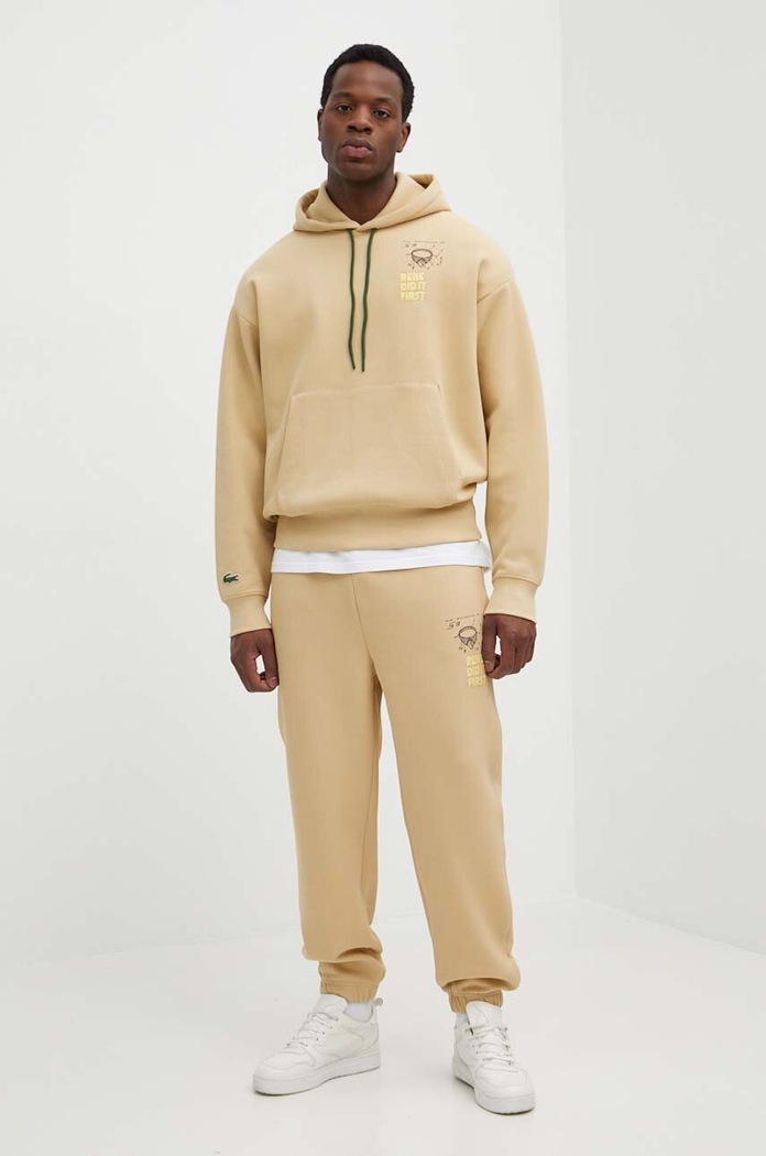 Tepláky Lacoste XH0147 béžová SS24