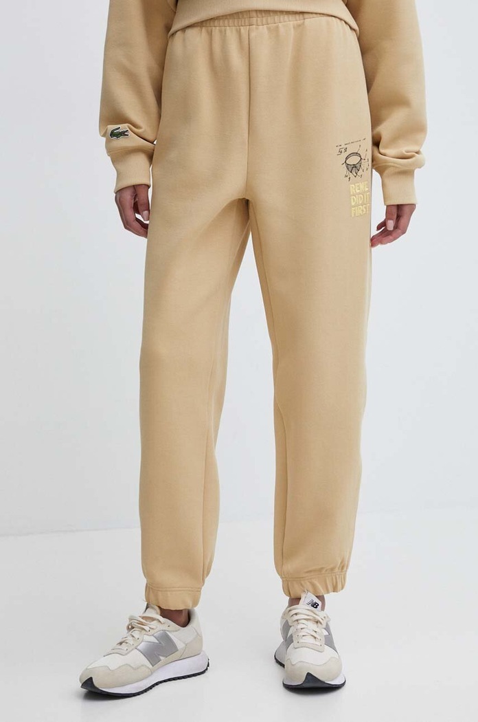 Tepláky Lacoste XH0147 béžová