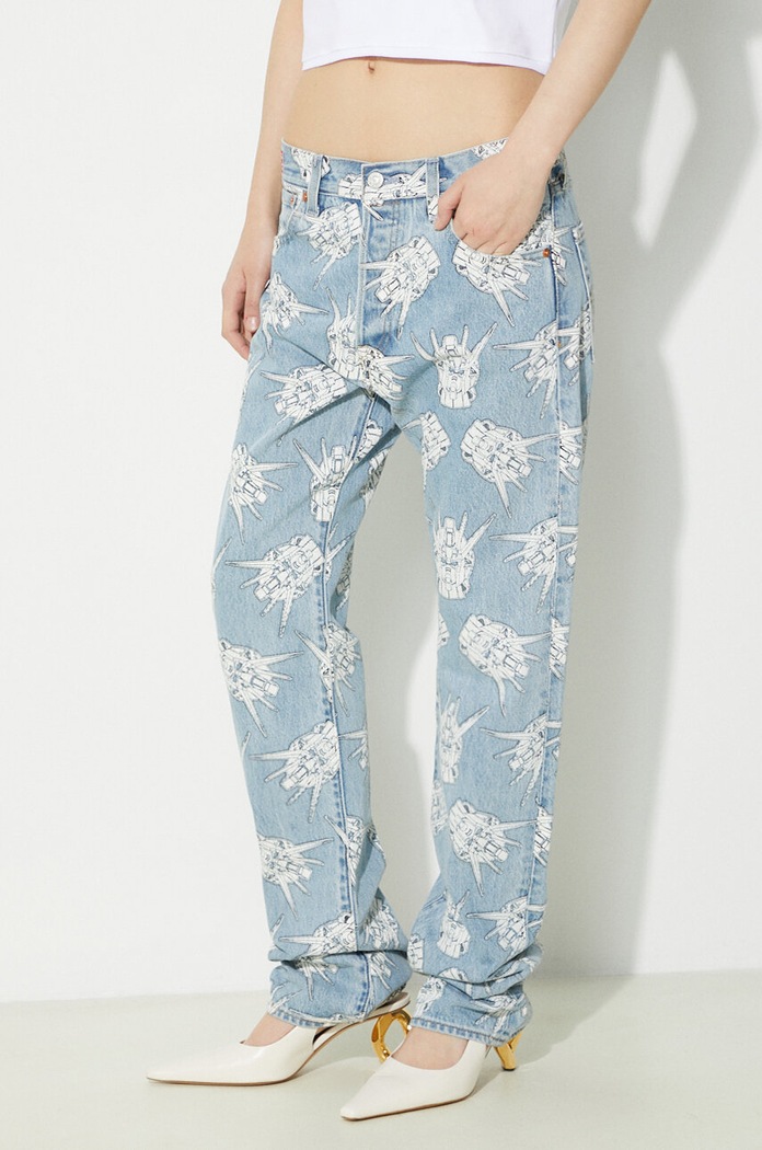 Džíny Levi's x Gundam SEED Levi's A7408.0000 modrá