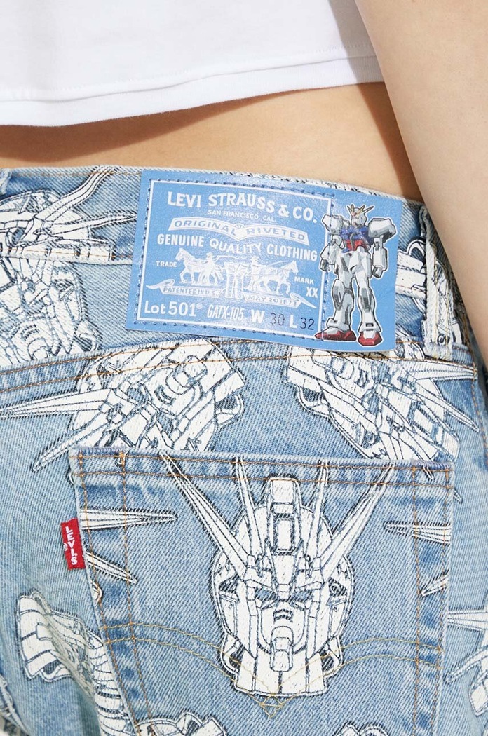 Džíny Levi's x Gundam SEED Levi's modrá A7408.0000