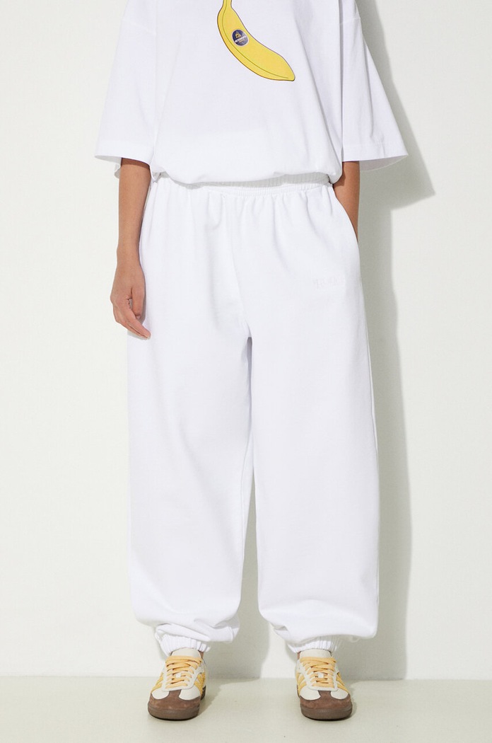 Clothing VETEMENTS joggers Embroidered Logo Sweatpants UE64SP600W white