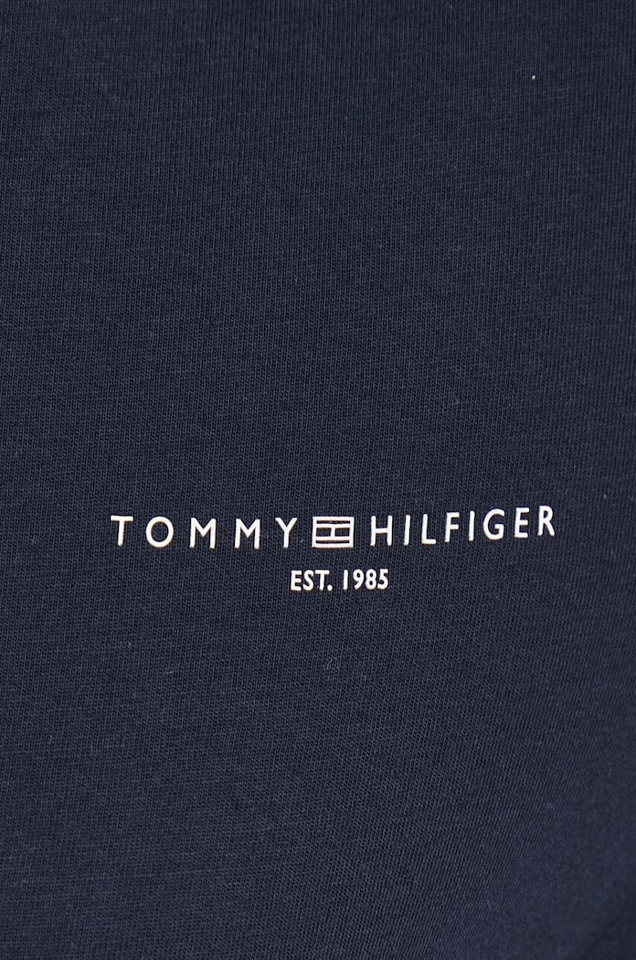 Bavlněné šaty Tommy Hilfiger WW0WW40734 námořnická modř