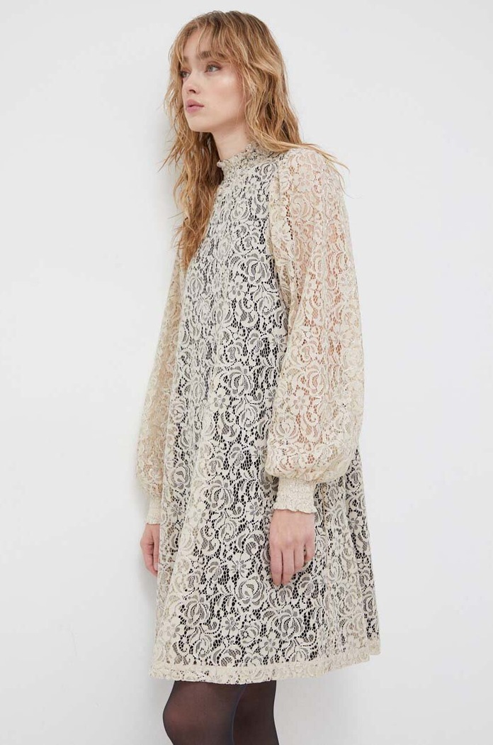 Bruuns Bazaar rochie mini bej BBW3686