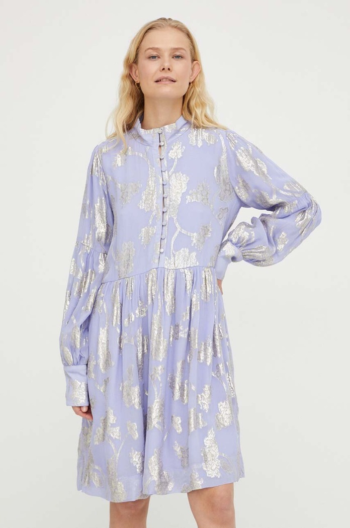 Bruuns Bazaar rochie mini violet BBW3690