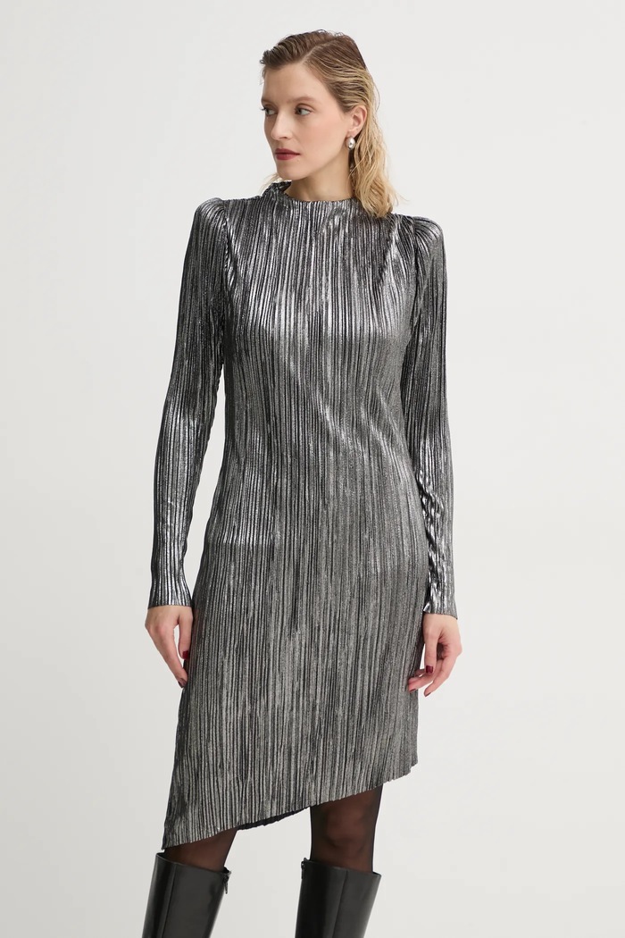 Haljina Bruuns Bazaar dugi srebrna BBW3707