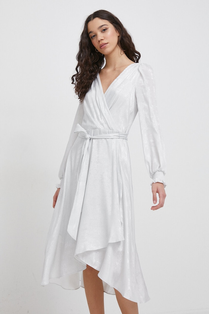 DKNY Sukienka srebrny DD3JA479