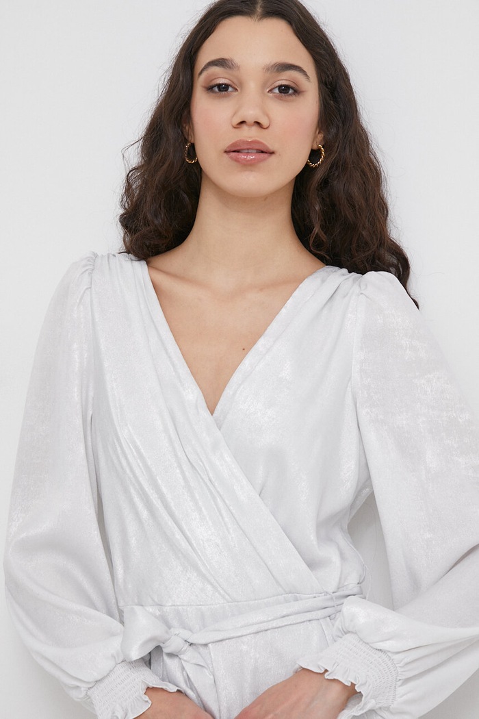 Sukienka DKNY DD3JA479 srebrny
