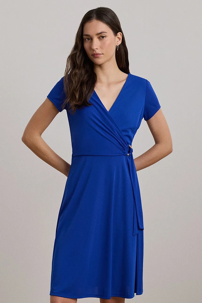 Odzież Lauren Ralph Lauren sukienka 250868161 niebieski
