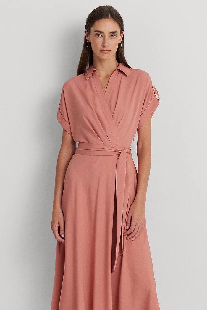 Odzież Lauren Ralph Lauren sukienka 250909427 różowy