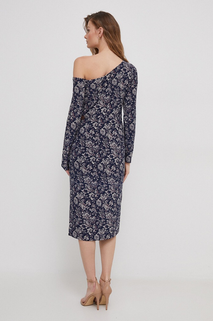 Oblačila Obleka Lauren Ralph Lauren 250925971 mornarsko modra