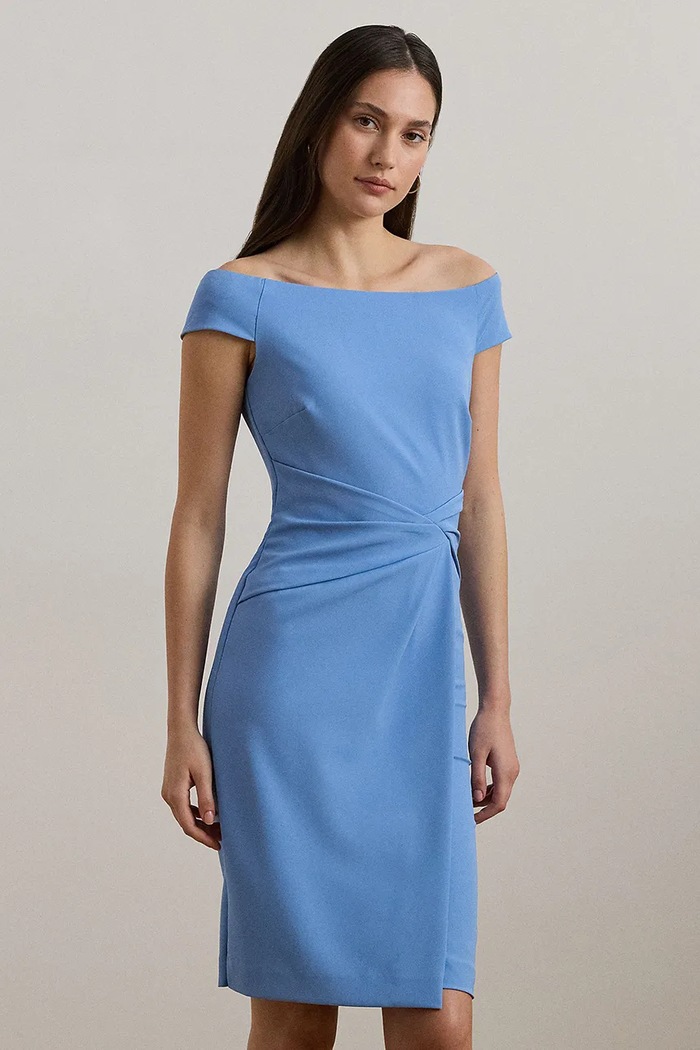 Odzież Lauren Ralph Lauren sukienka 253936389 niebieski