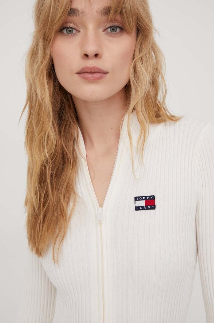Šaty Tommy Jeans DW0DW17525 béžová
