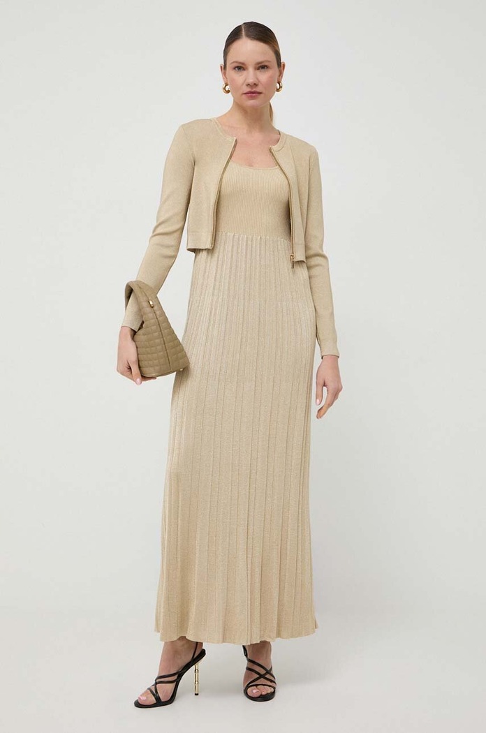 Obleka MICHAEL Michael Kors MR4822IAFB zlata SS24