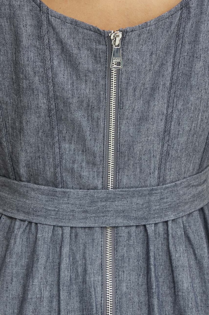 Šaty s příměsí lnu Dkny DD4B5715