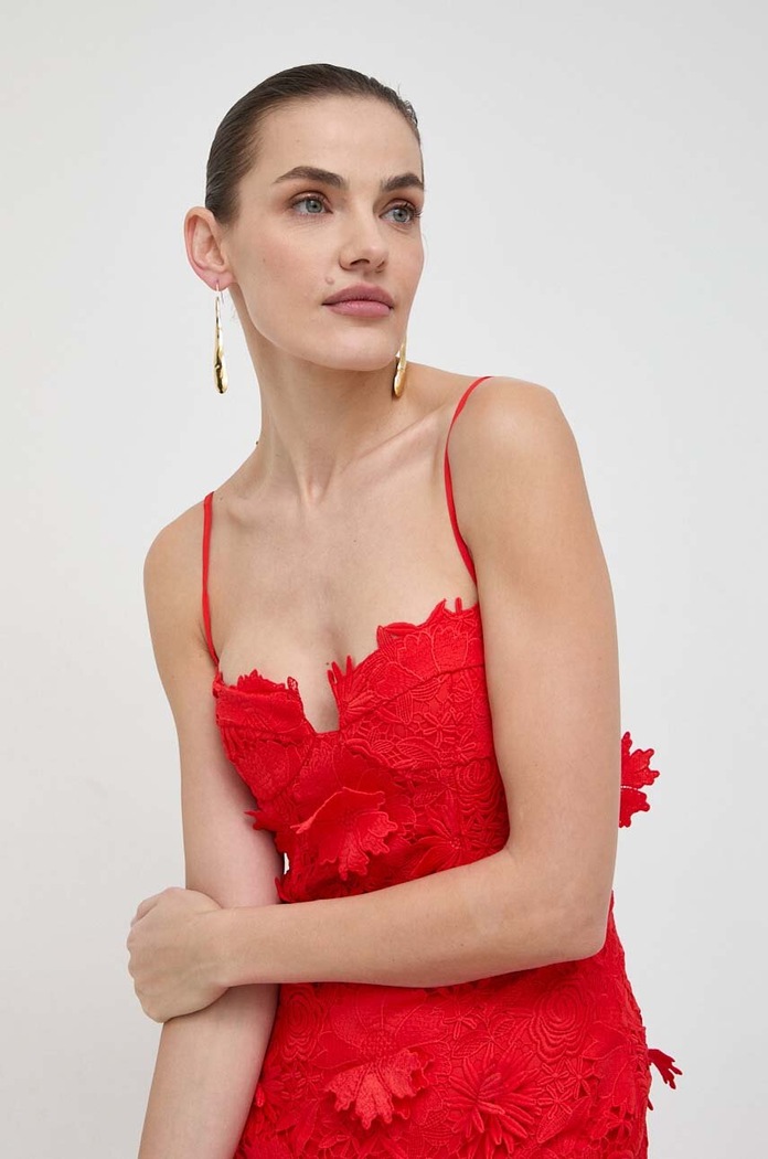 Φόρεμα Bardot BRIAS κόκκινο 59118DB.FIRE.RED