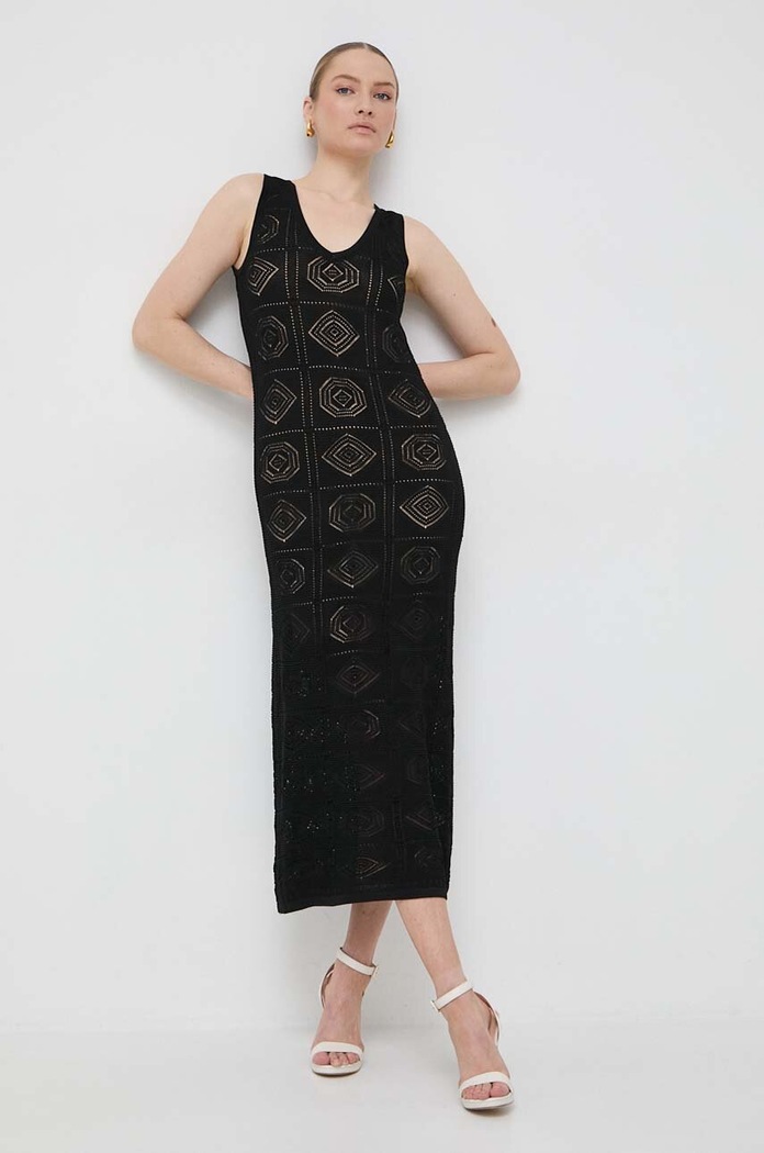 Twinset sukienka casual czarny 241LB3BBB