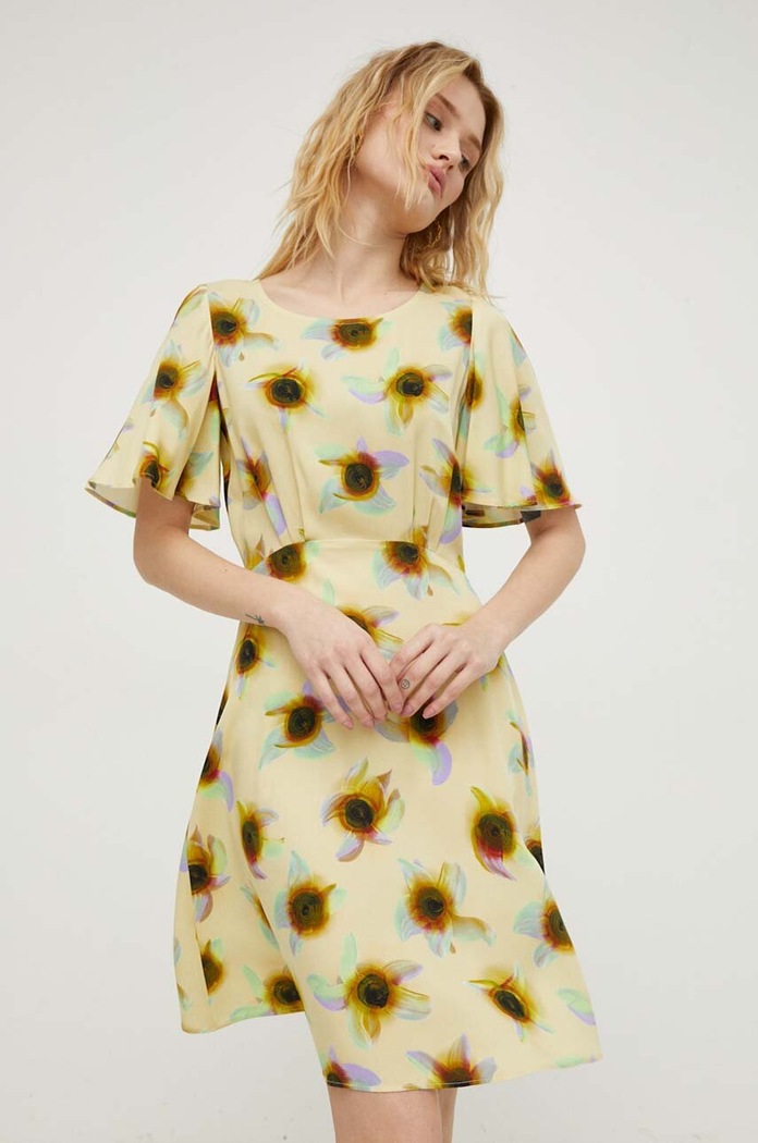 PS Paul Smith rochie mini galben W2R.559D.M31156