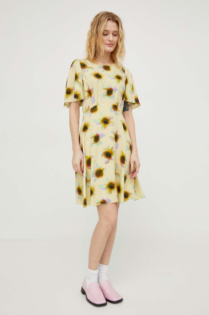 PS Paul Smith rochie W2R.559D.M31156 galben SS24