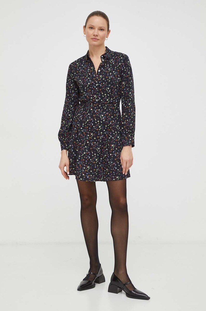 Рокля PS Paul Smith W2R.586D.M31151 черен SS24