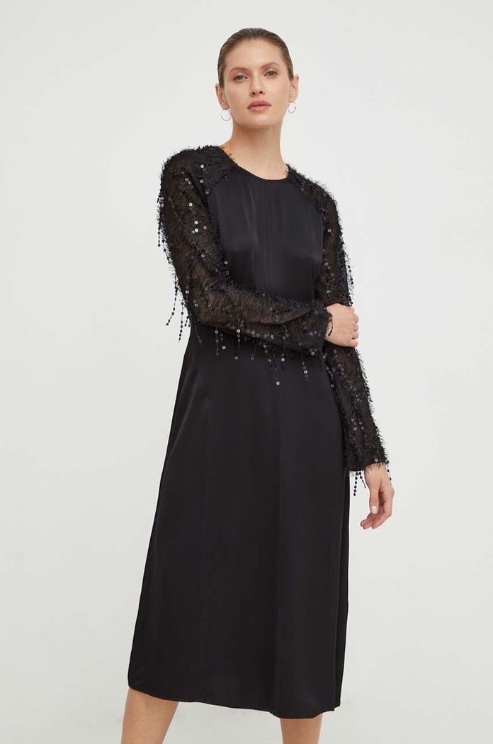 Day Birger et Mikkelsen sukienka midi czarny DAY65242859