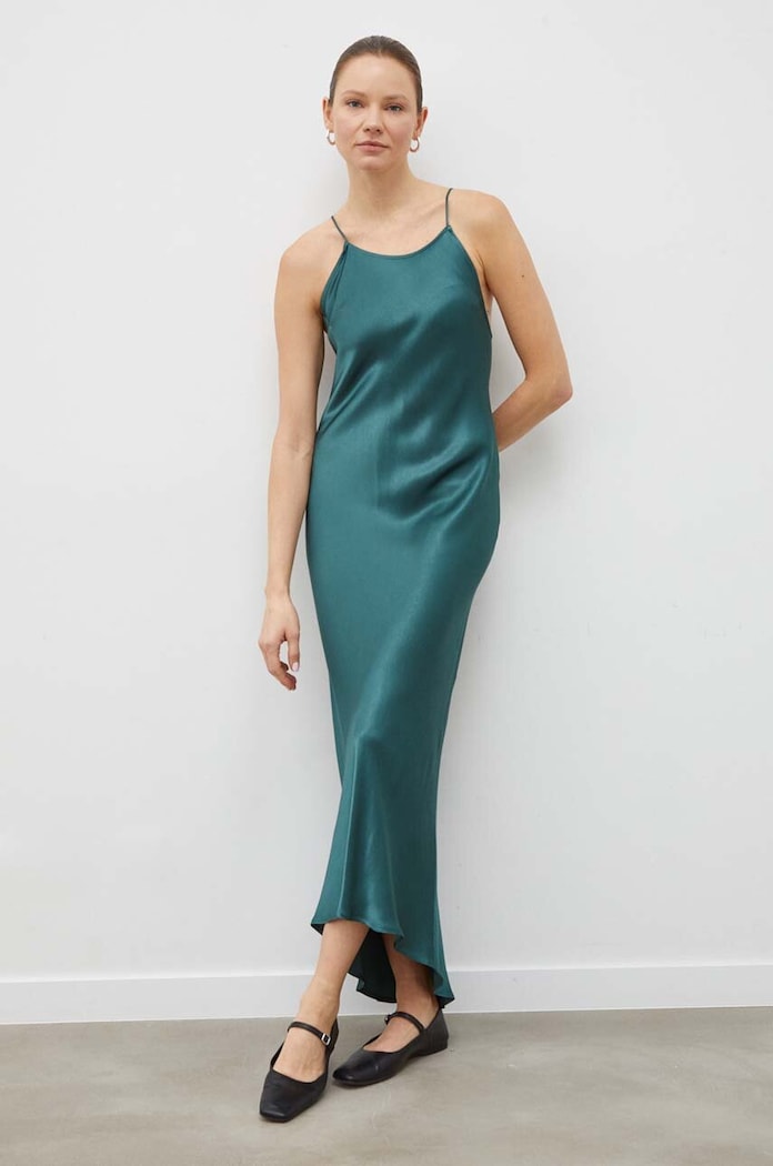 Šaty 2NDDAY 2ND Neoma TT - Satin Ease maxi zelená 2239125250