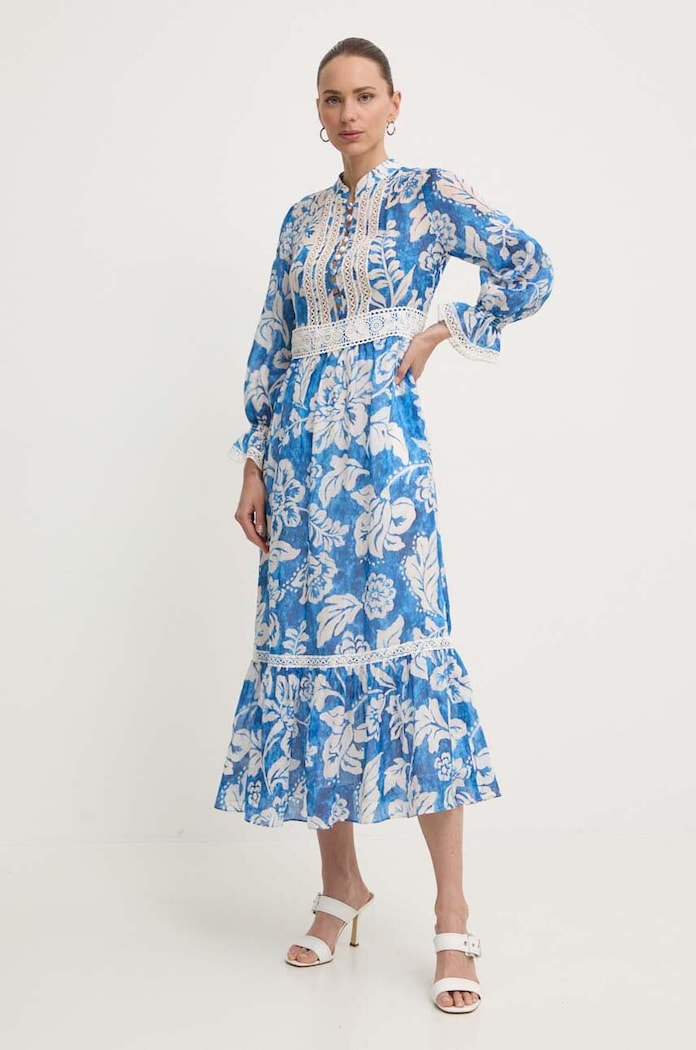 Luisa Spagnoli rochie PRONUNCIA maxi albastru 540726