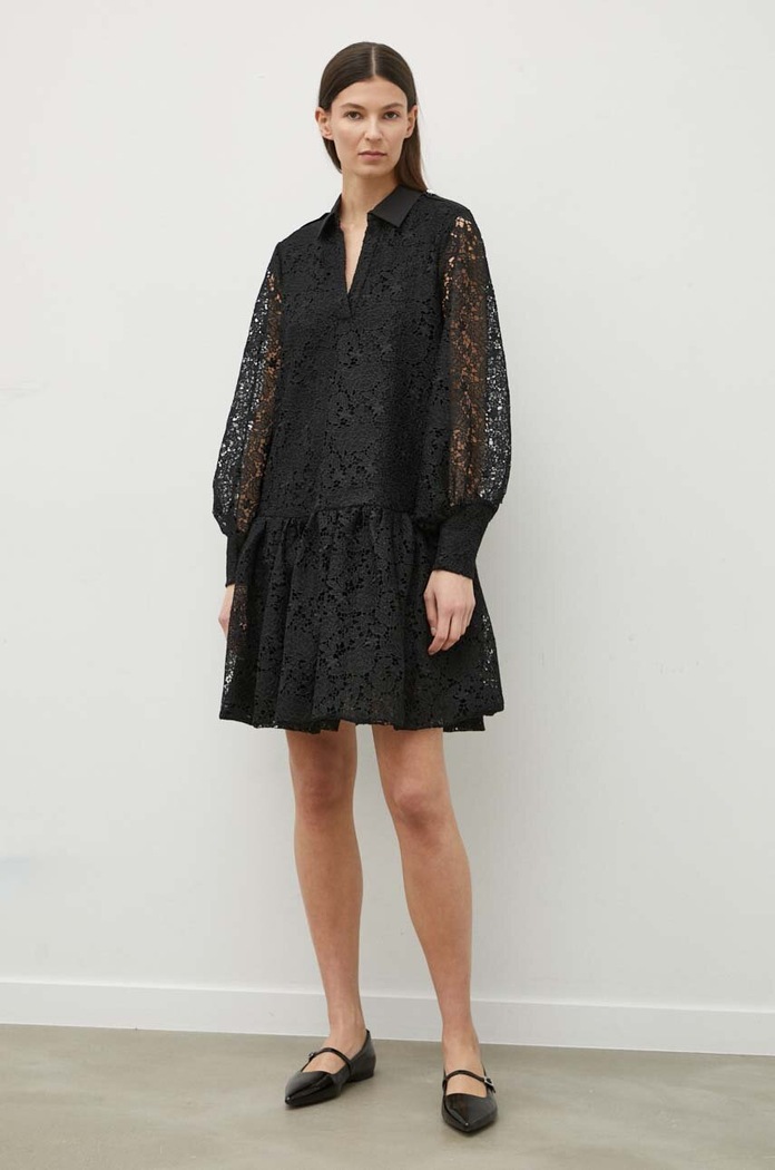 Bruuns Bazaar sukienka AmbrosiaBBAvril dress czarny BBW3835