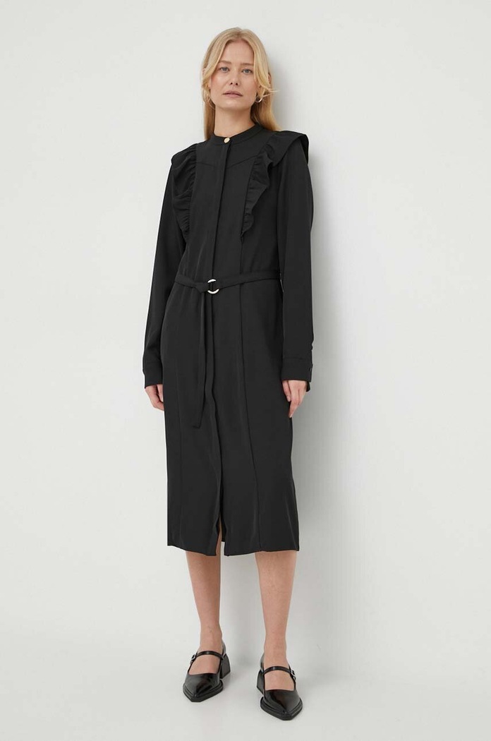 Φόρεμα Bruuns Bazaar BBW3820 μαύρο SS24