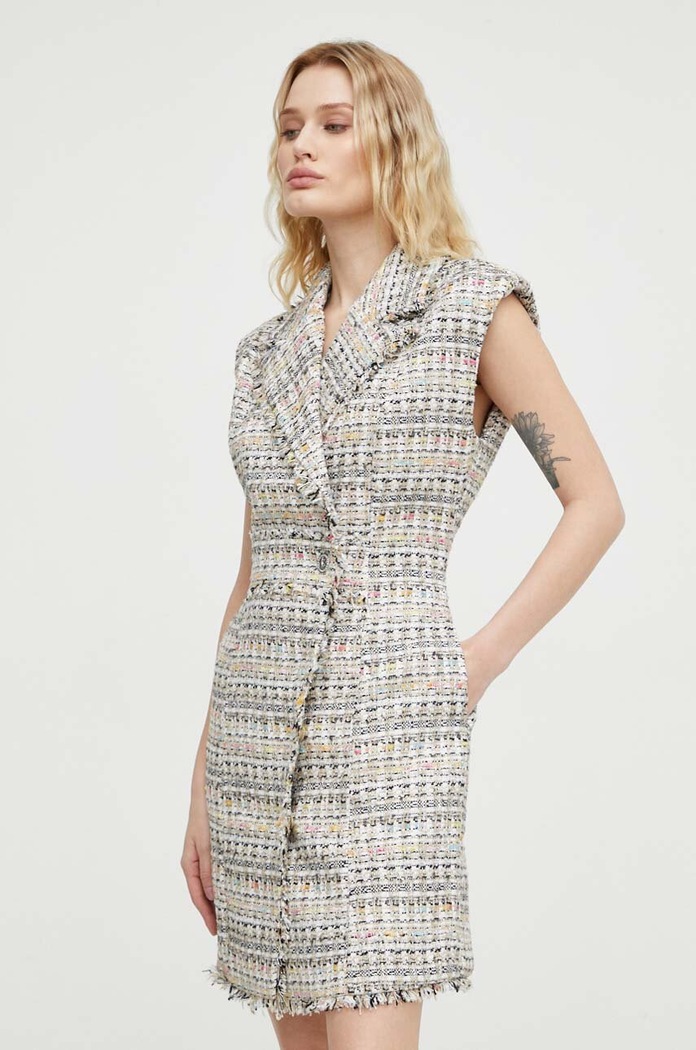 Bruuns Bazaar rochie mini bej BBW3893