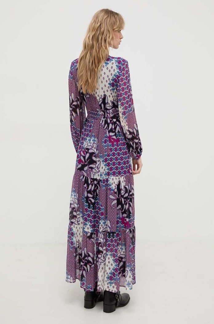 Îmbrăcăminte BA&SH rochie din amestec de matase 1E24BOSS multicolor