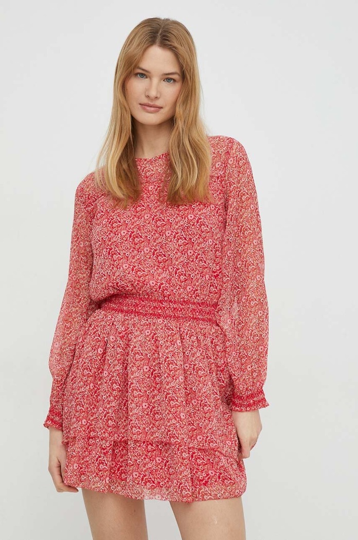 Рокля Pepe Jeans BRIDGET флорален червен PL953440