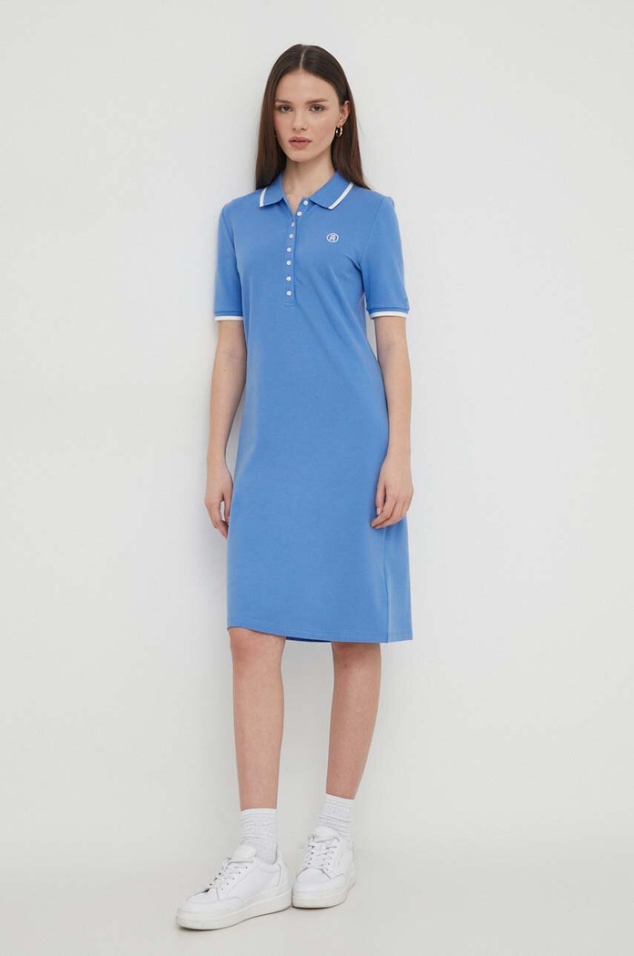 Šaty Tommy Hilfiger WW0WW41275 modrá SS24