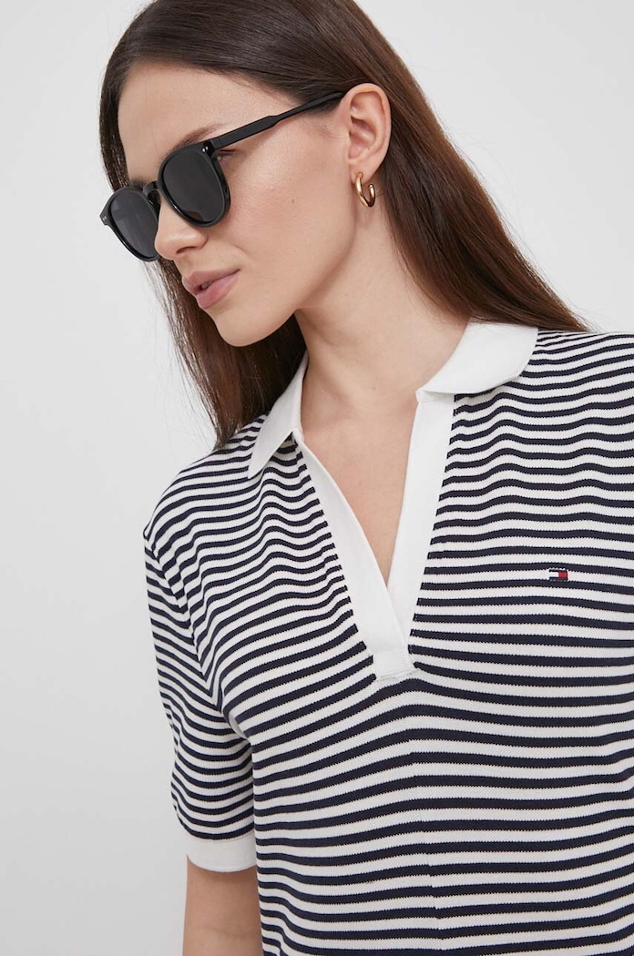 Šaty Tommy Hilfiger námořnická modř WW0WW41567