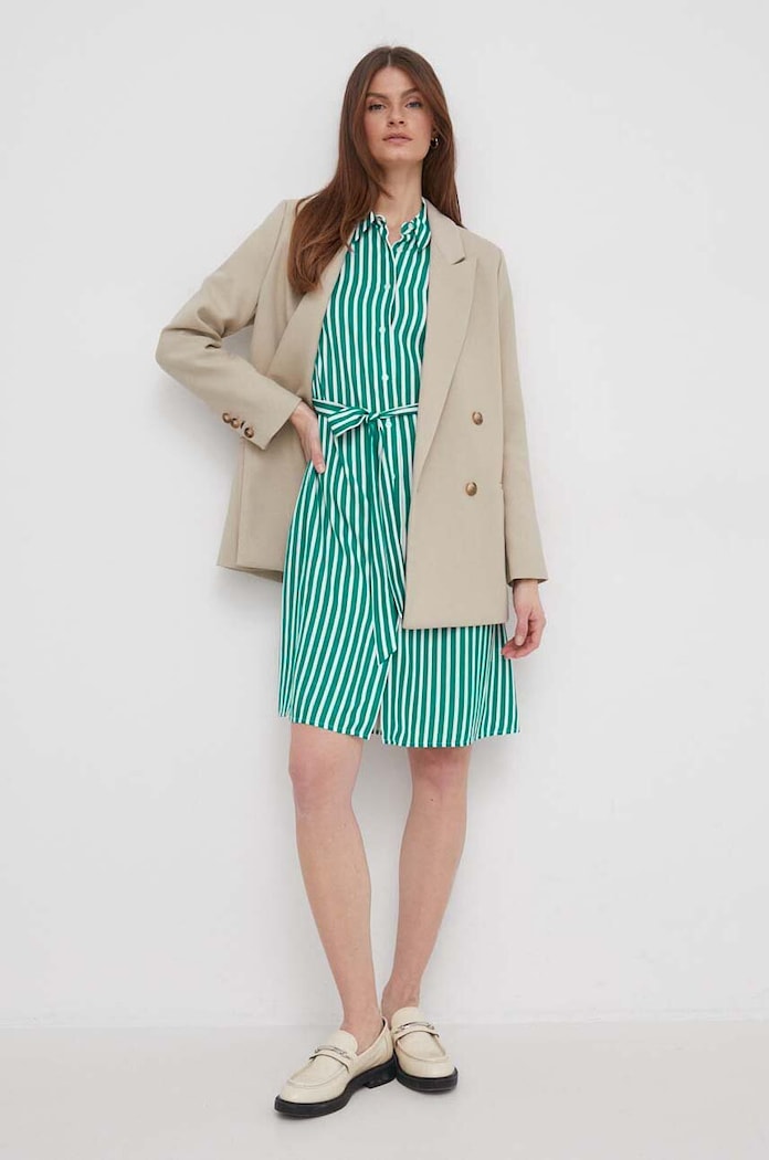 Šaty Tommy Hilfiger WW0WW41613 zelená SS24