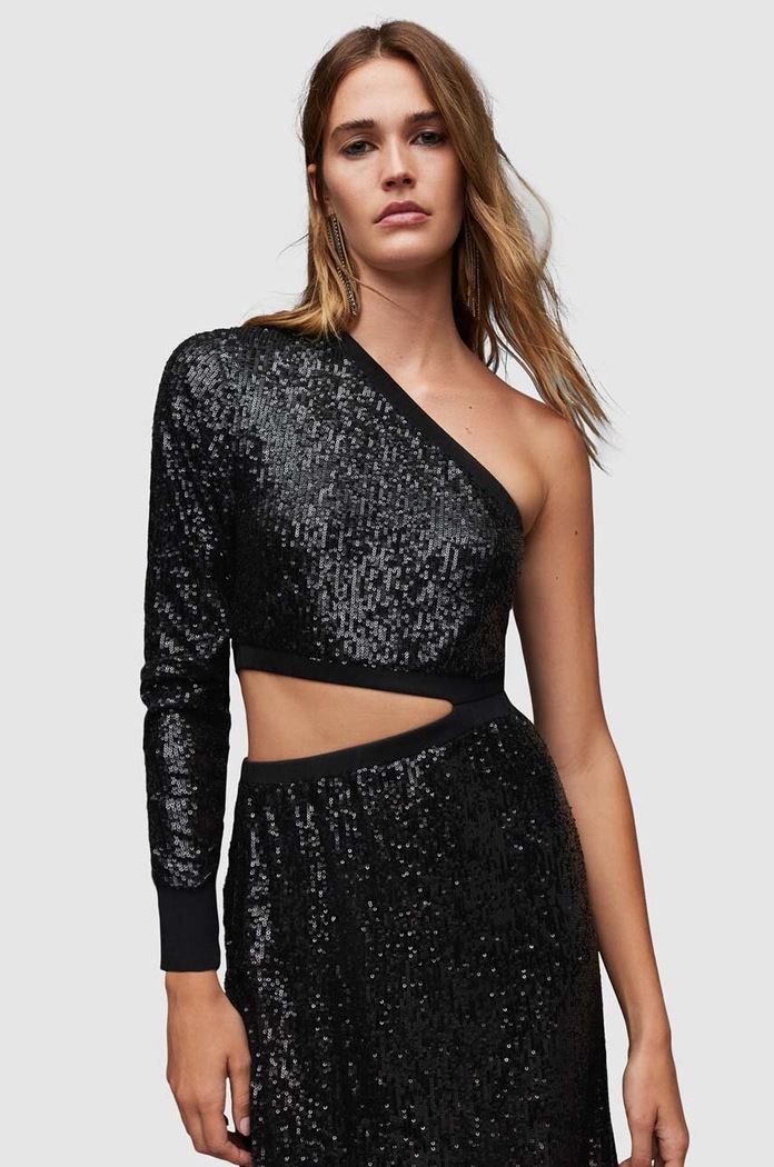 Odzież AllSaints sukienka Daisy WD270Z czarny