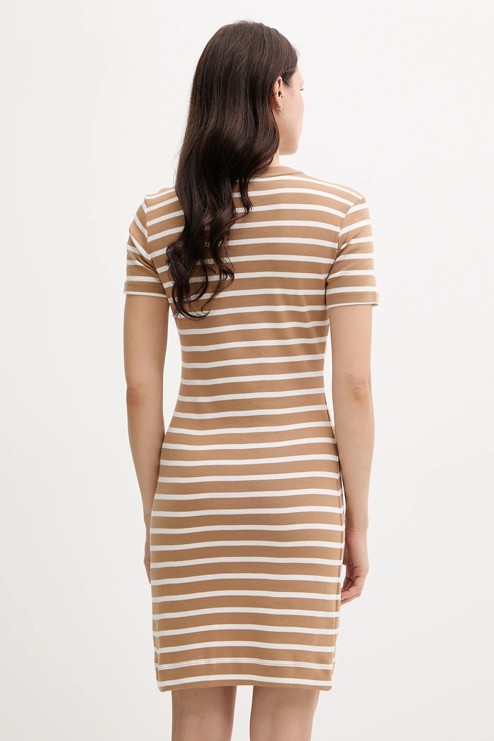 Oblečení Bavlněné šaty Tommy Hilfiger WW0WW42721 béžová