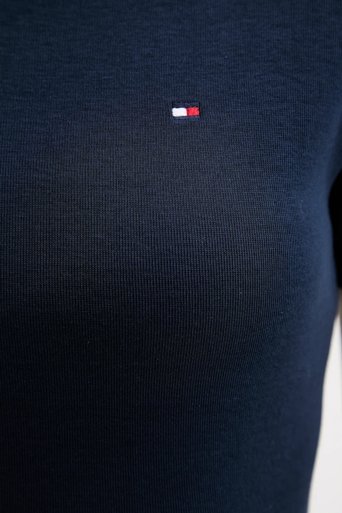 Tommy Hilfiger sukienka bawełniana WW0WW42721 niebieski