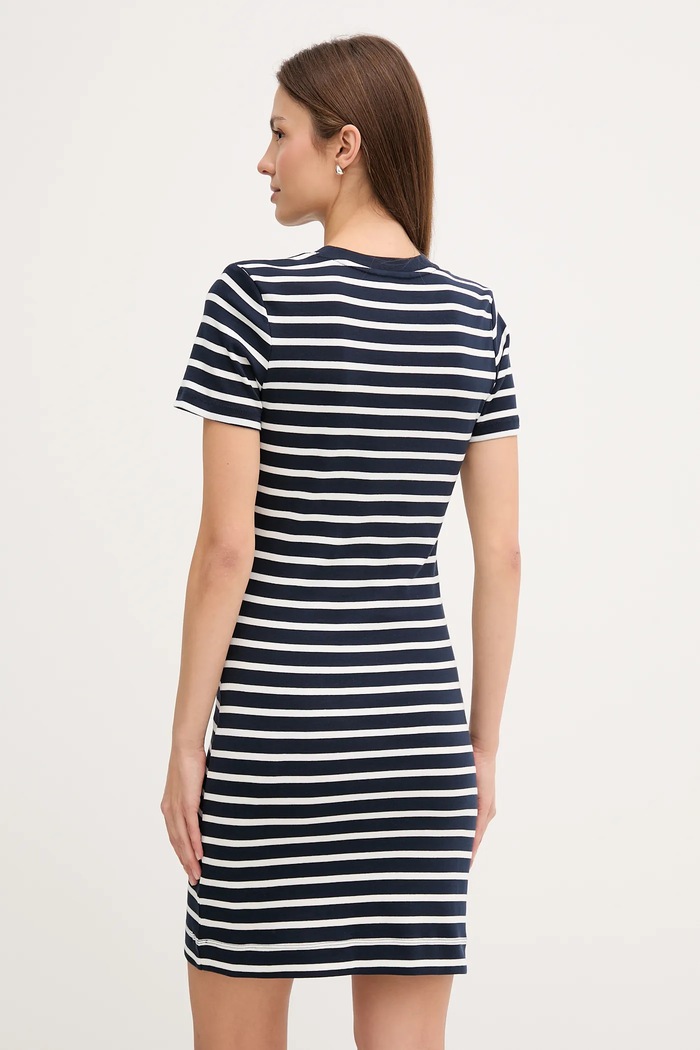 Oblačila Bombažna obleka Tommy Hilfiger WW0WW42721 mornarsko modra